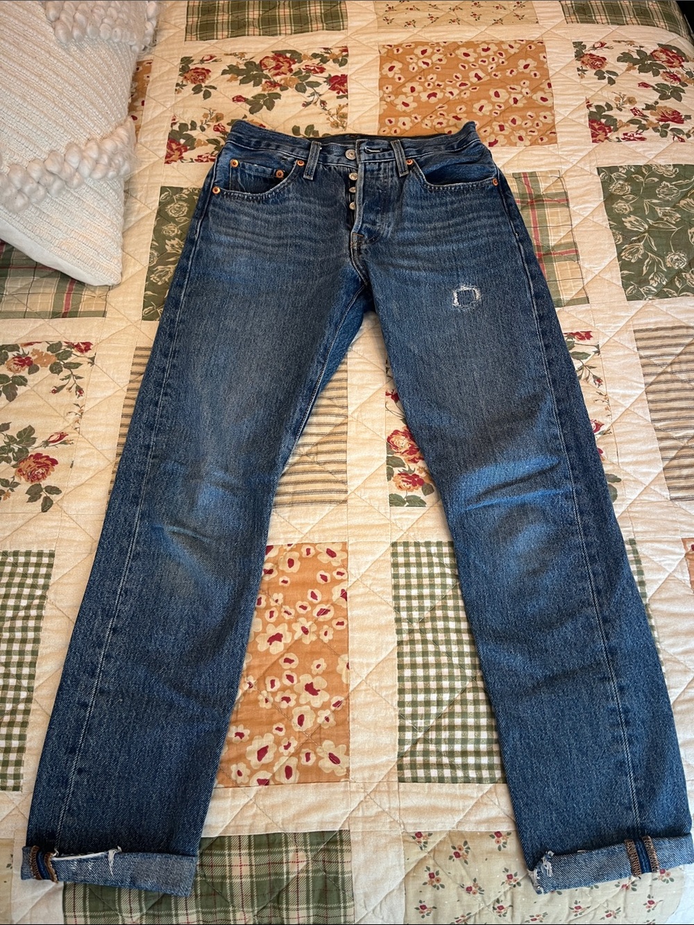 Levi's Dark Blue 501 Skinny Leg Women's Jeans W24 L28